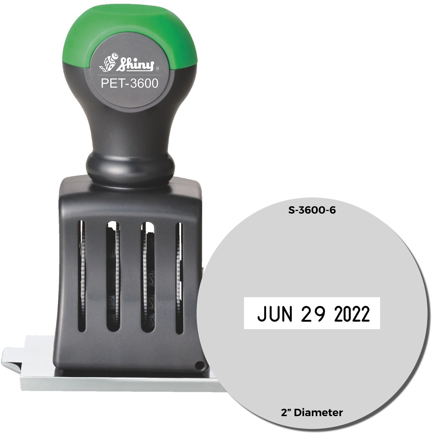 Shiny Die Plate Date Stamp 2 Diameter - Engineer Seal Stamps