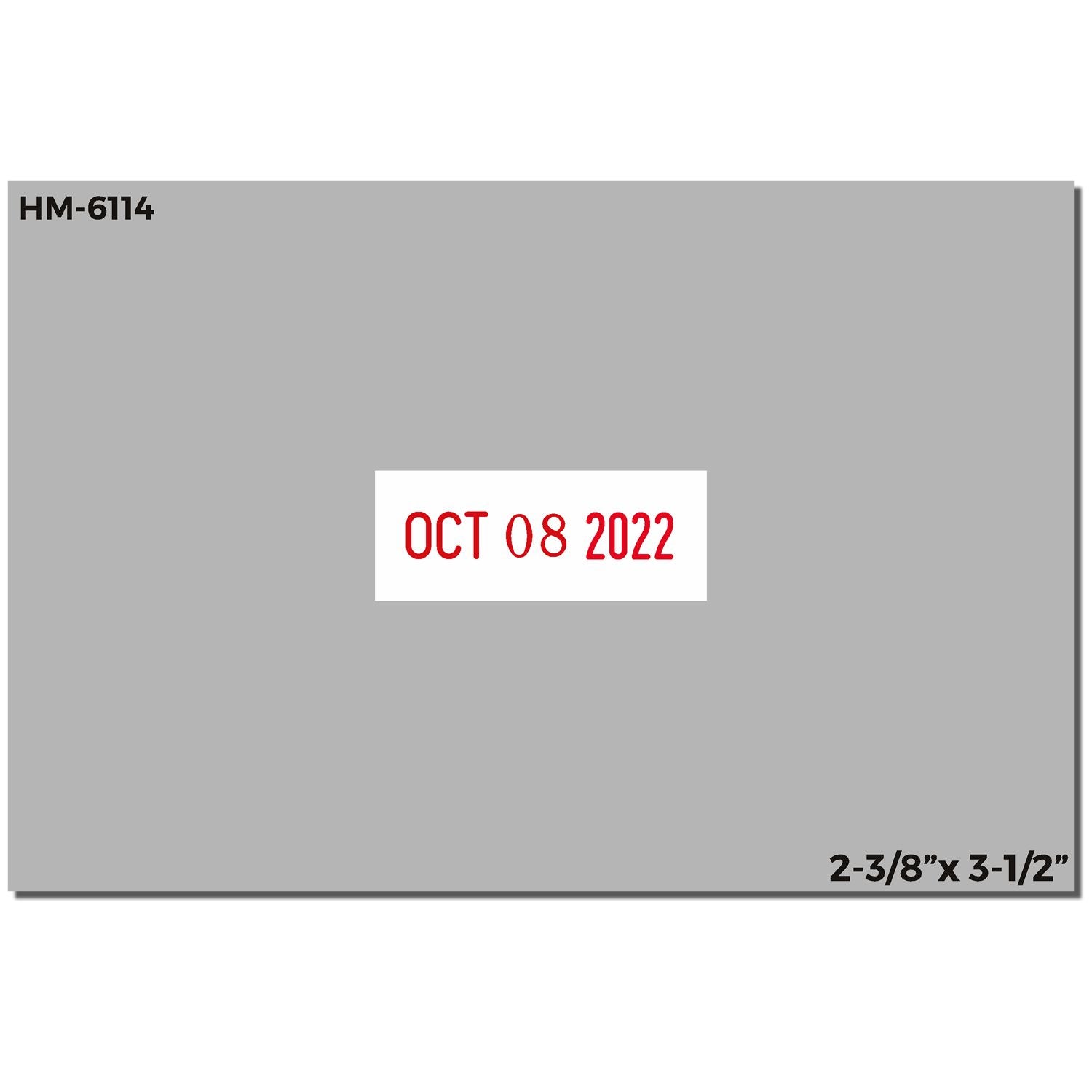 Shiny Heavy Duty Date Stamp 2-3/8 x 3-1/2 - Engineer Seal Stamps