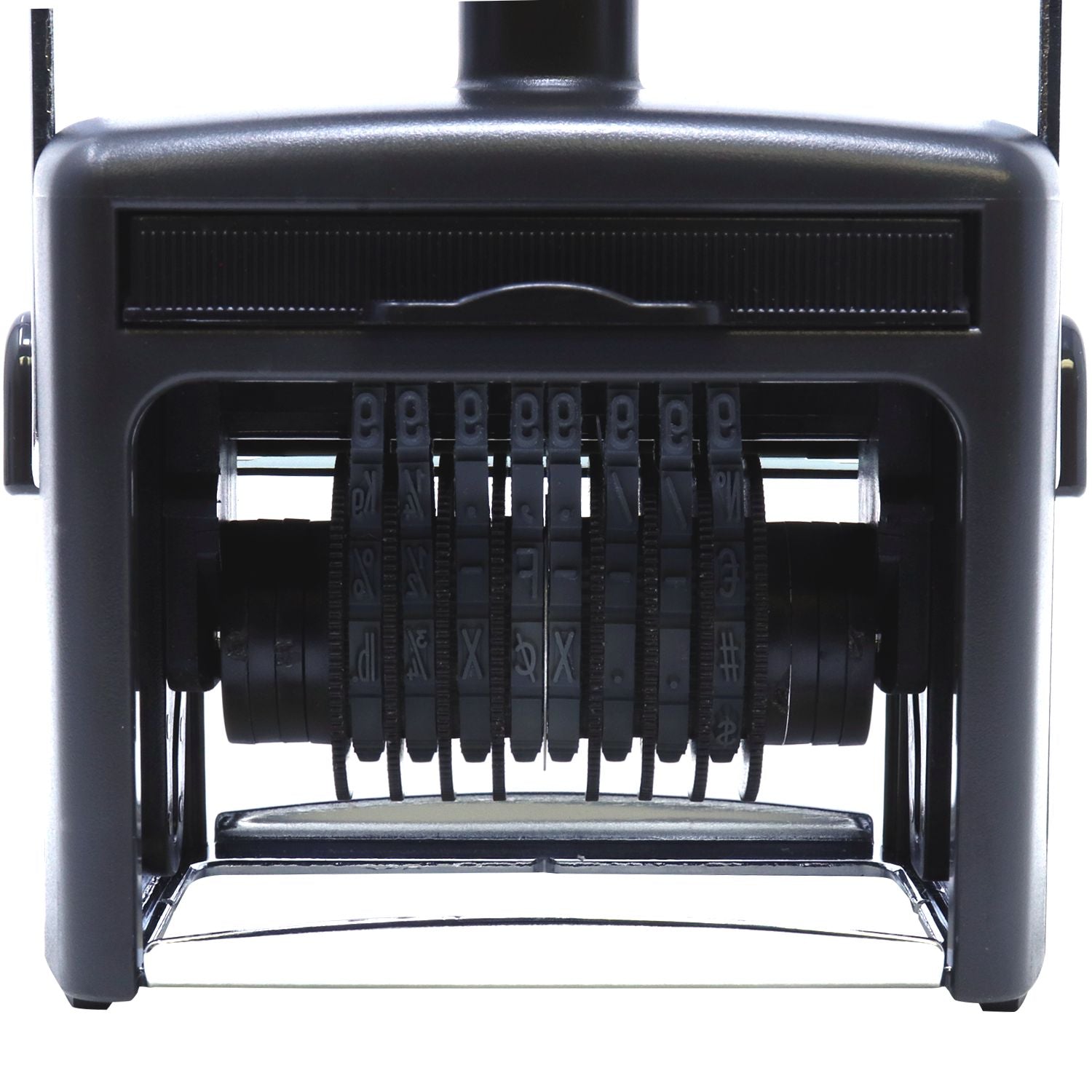 8 Wheel Shiny Heavy Duty Number Stamp 3/16 Characters with Plate - Engineer Seal Stamps