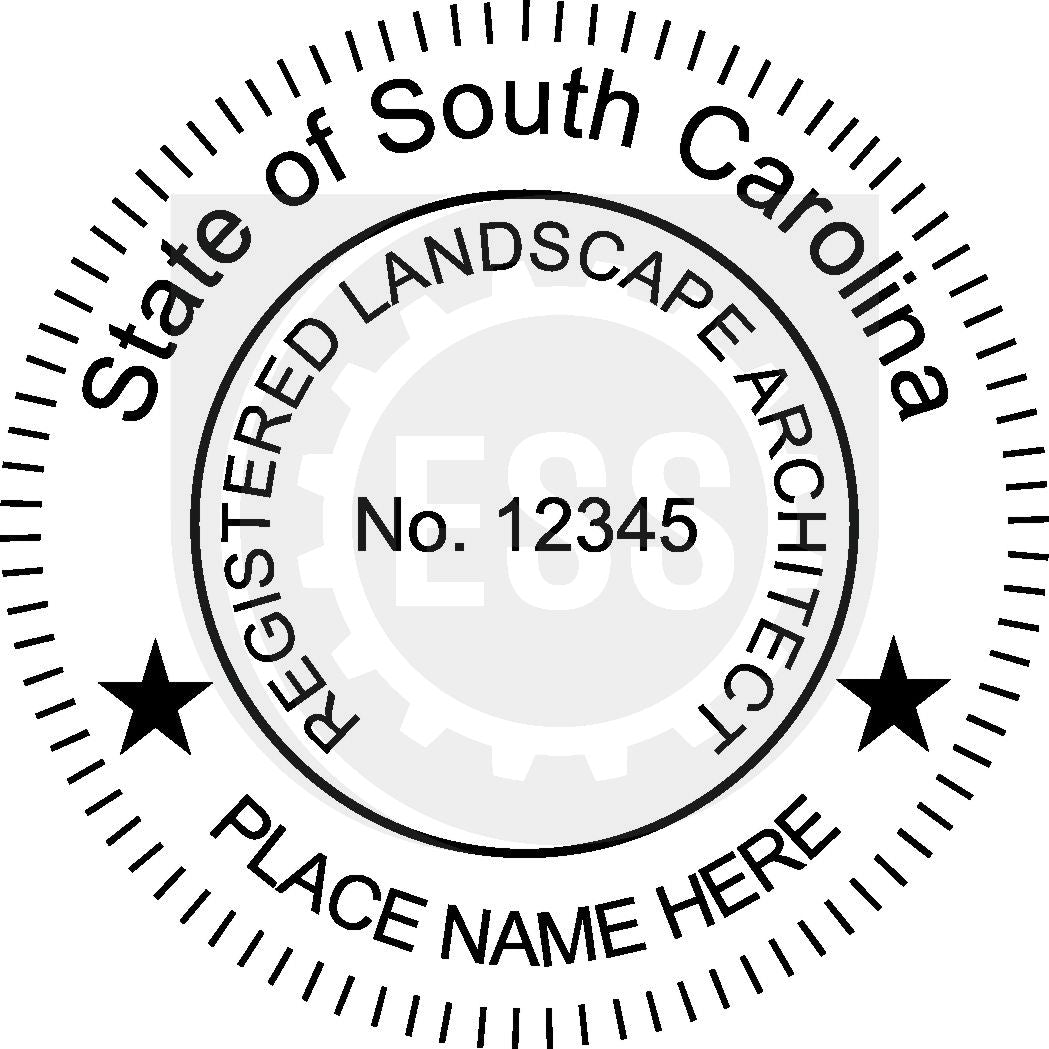 South Carolina Landscape Architect Seal Setup