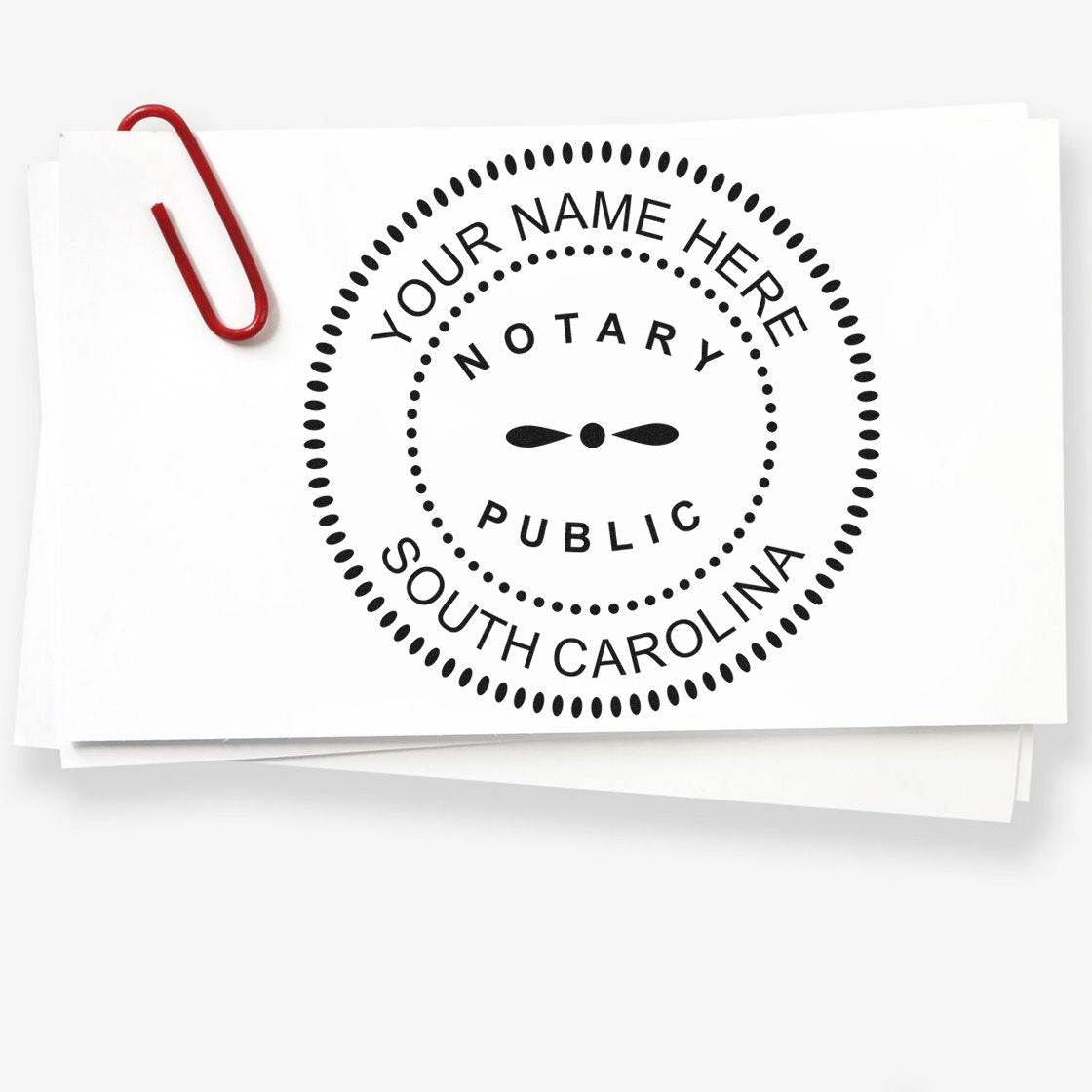 Soft South Carolina Notary Stamp and Notary Seal Embosser Bundle