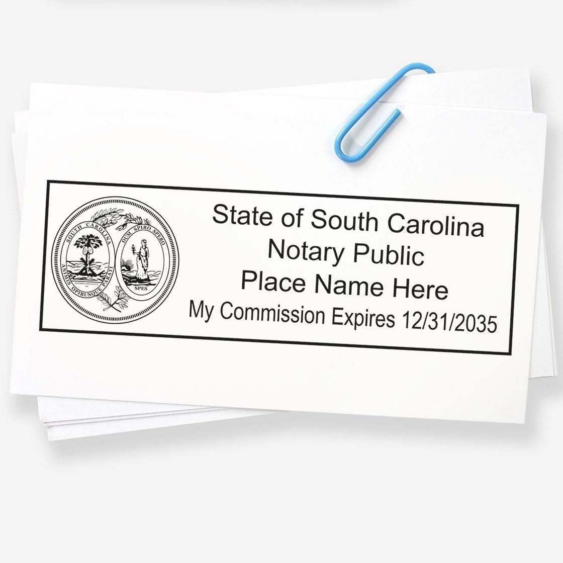 South Carolina Notary Kit with Notary Slim Stamps - Engineer Seal Stamps