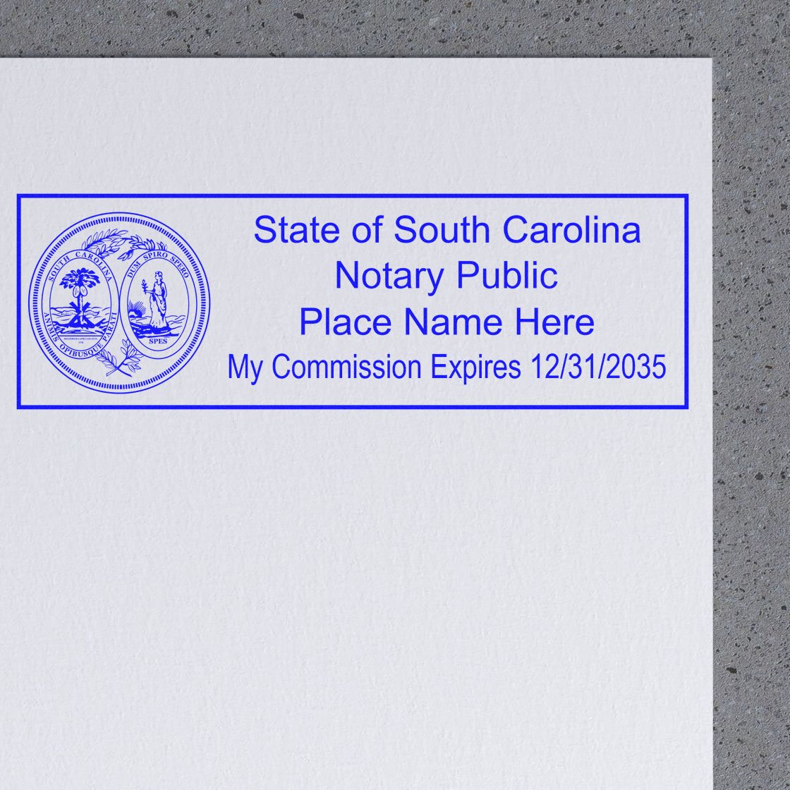 MaxLight Pre-Inked Notary Stamp Package for South Carolina - Engineer Seal Stamps