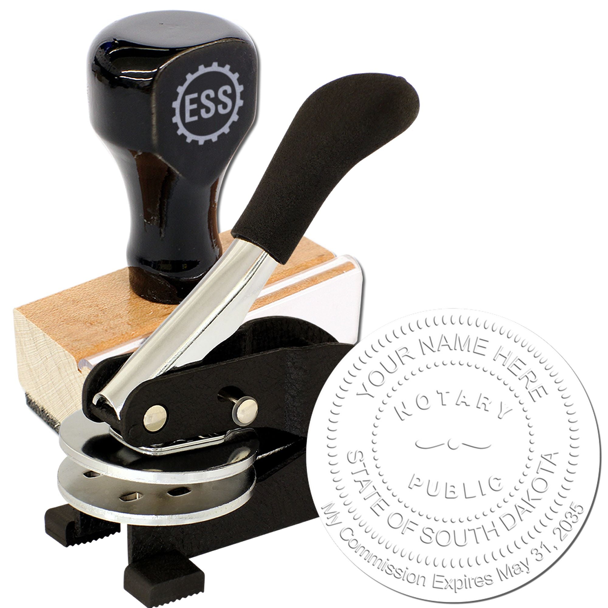 SD Notary Seal and SD Notary Stamp Kit for South Dakota Notaries - Engineer Seal Stamps