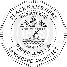 Tennessee Landscape Architect Seal Setup