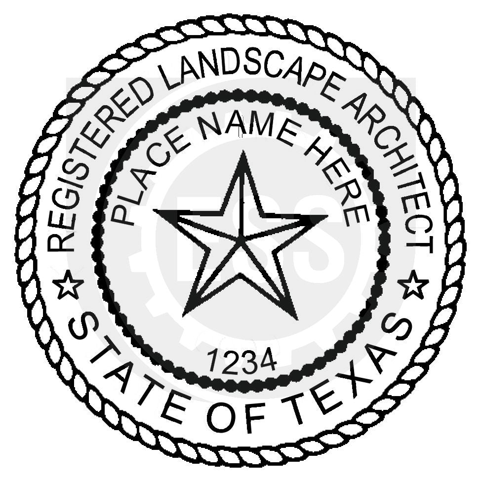 Texas Landscape Architect Seal Setup