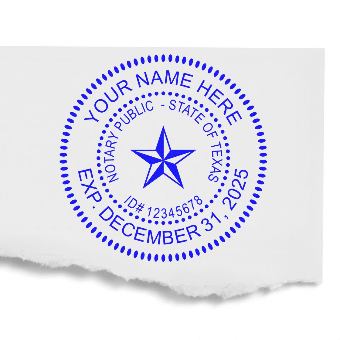 Soft Texas Notary Stamp and Notary Seal Embosser Bundle - Engineer Seal Stamps