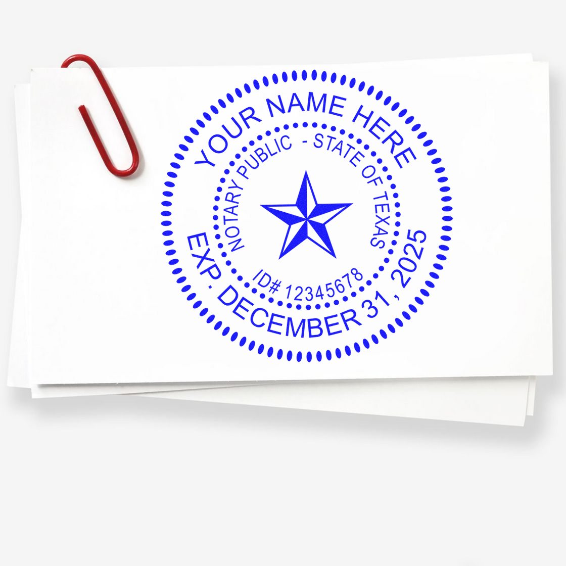 Texas Soft Notary Supply Kit with Stamp and Notary Seal - Engineer Seal Stamps