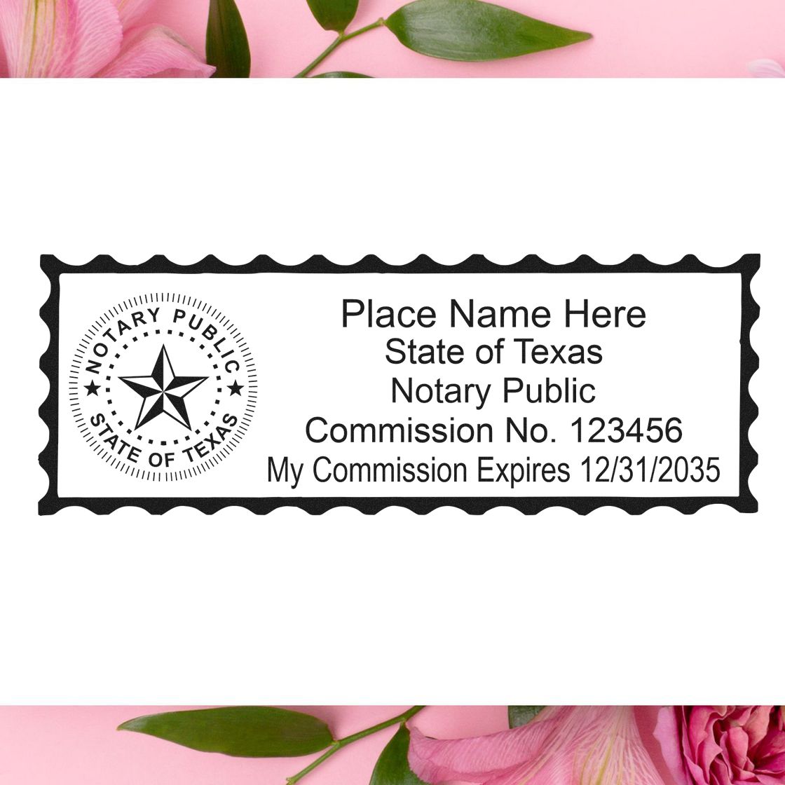 Rectangular Self Inking Texas Notary Stamp and Texas Notary Soft Seal - Engineer Seal Stamps