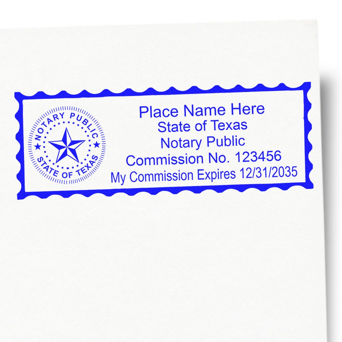 Soft Seal Texas Notary Embossing Seal with Rectangular MaxLight Rectangular MaxLight Notary Stamp Kit