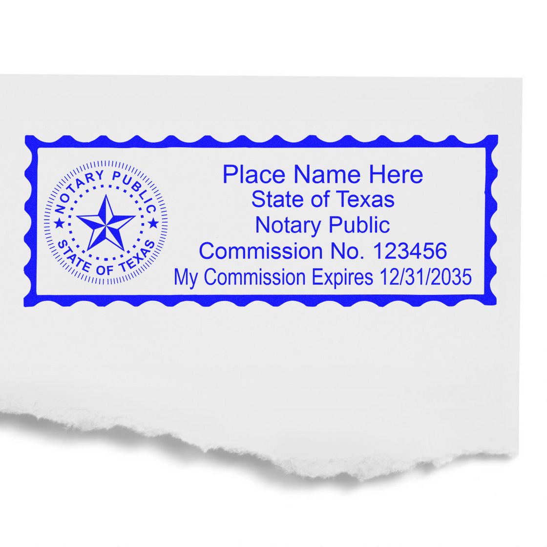 Texas Rectangular Slim Notary Stamp and Seal Kit - Engineer Seal Stamps