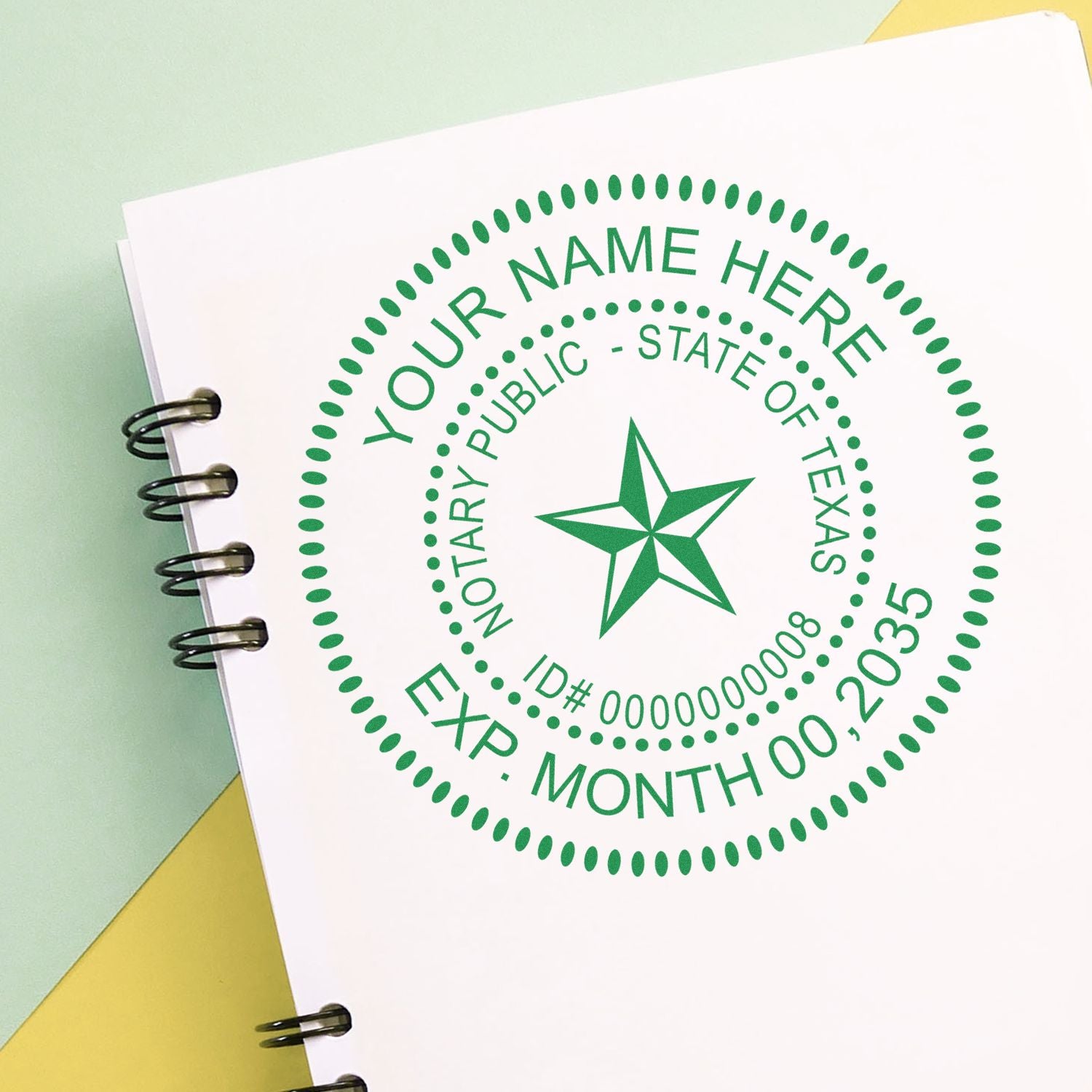 Texas Notary Seal and Texas Notary Stamp Kit, Desk Seal and Pre-Inked Notary Stamp - Engineer Seal Stamps