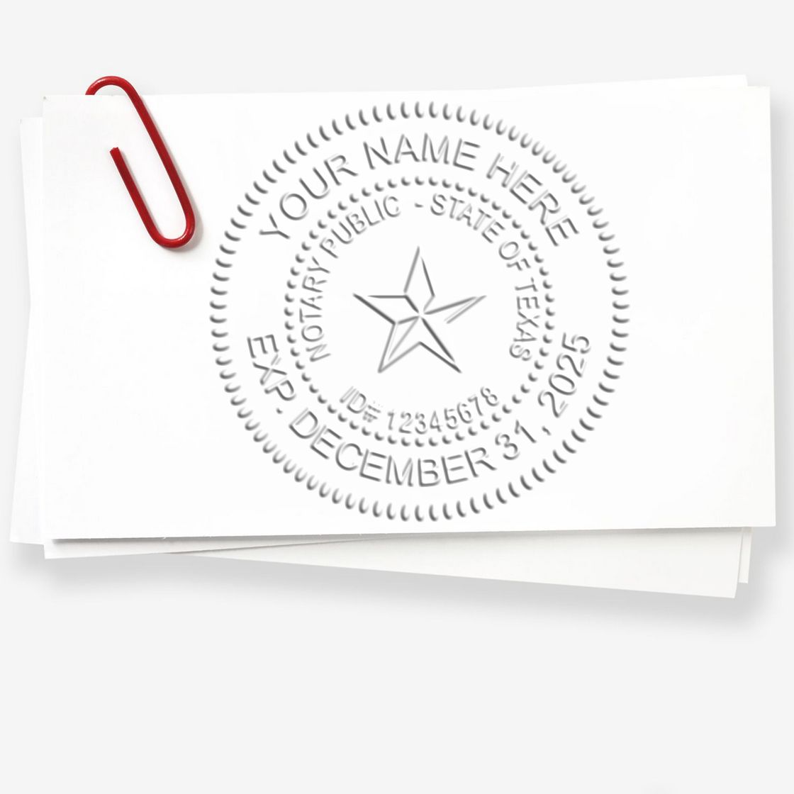 Rectangular Self Inking Texas Notary Stamp and Texas Notary Soft Seal - Engineer Seal Stamps