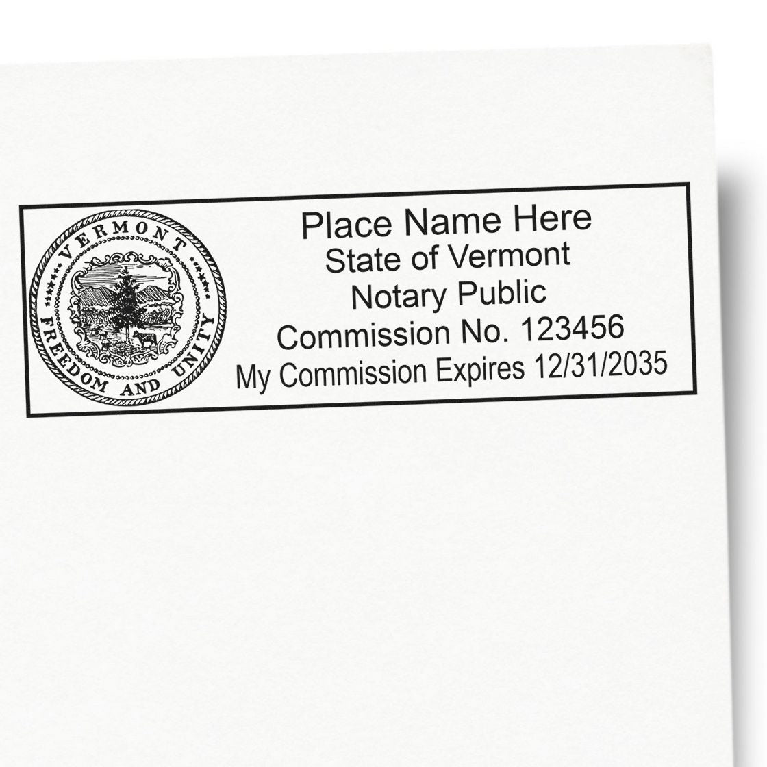 Vermont Notary Kit with Notary Slim Stamps - Engineer Seal Stamps