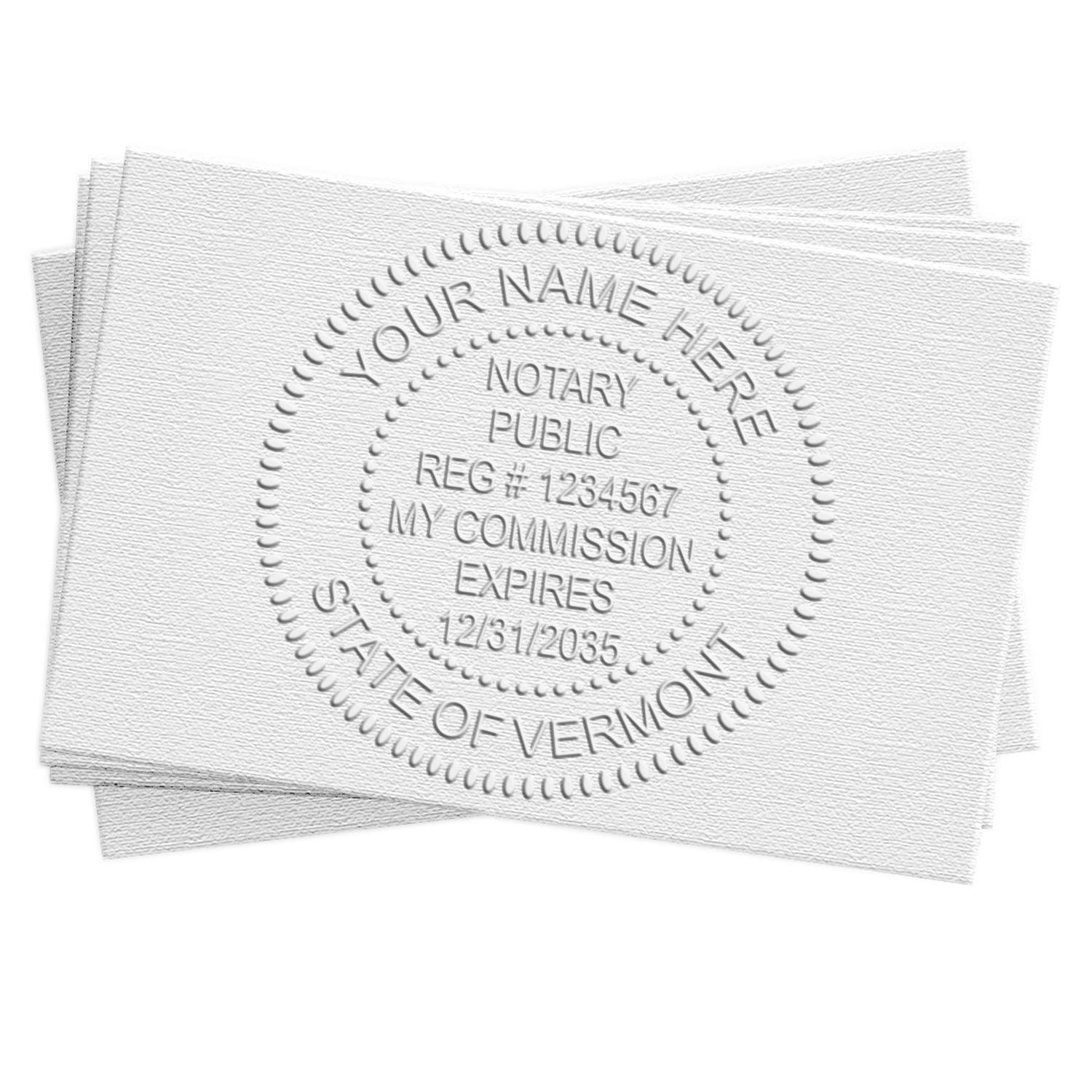 Vermont Notary Stamp and Seal Bundle Kit for VT Notaries - Engineer Seal Stamps