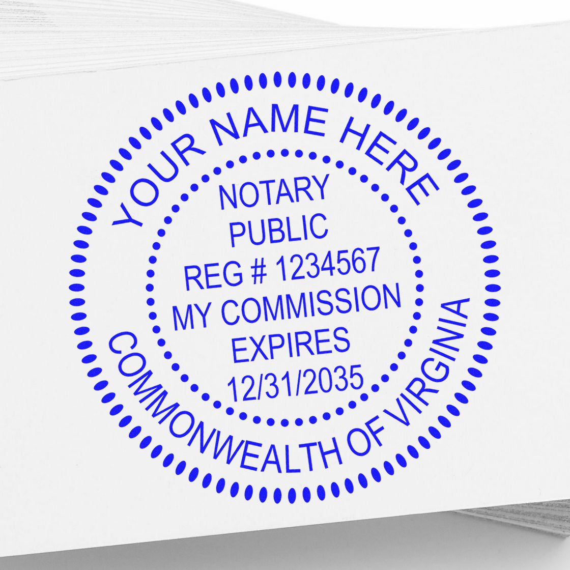 Virginia Soft Notary Supply Kit with Stamp and Notary Seal - Engineer Seal Stamps