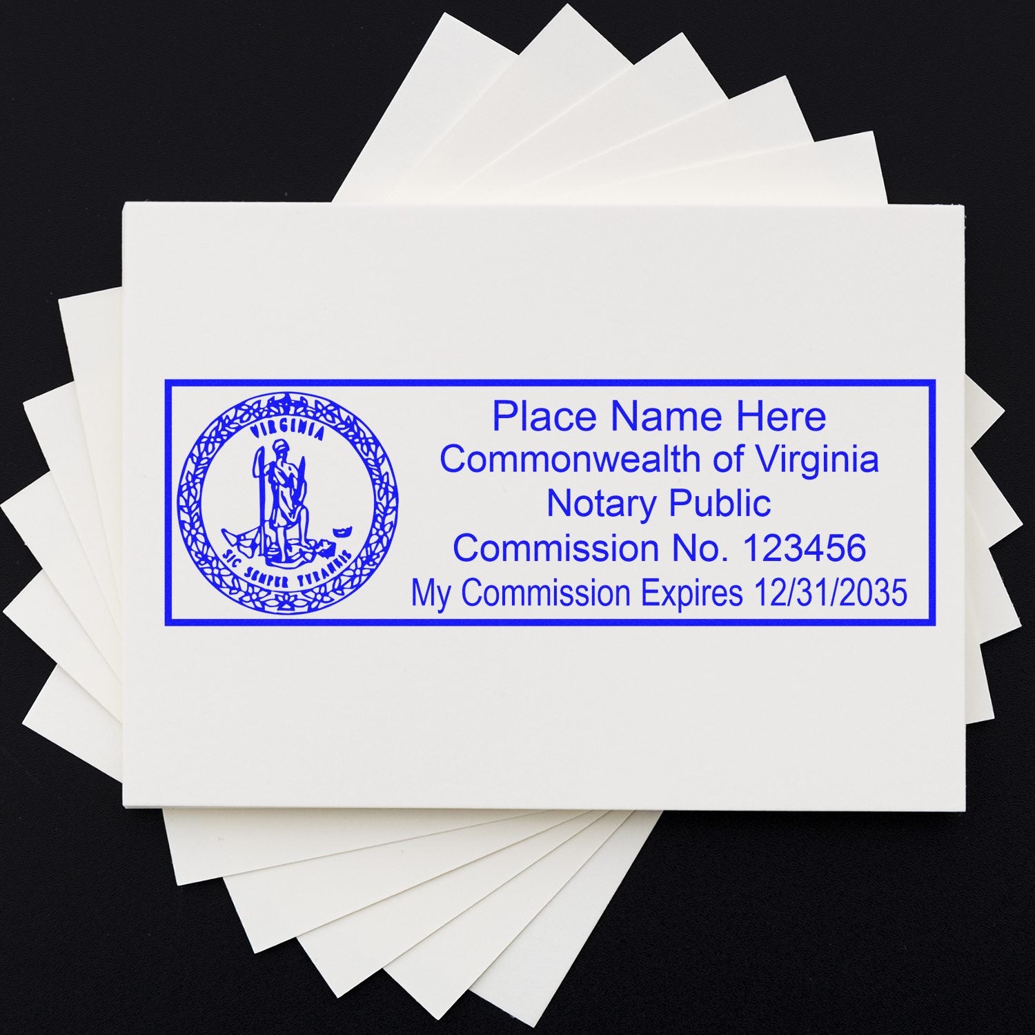 Rectangular Slim and Hybrid Seal Virginia Notary Supply Stamp and Seal Kit - Engineer Seal Stamps