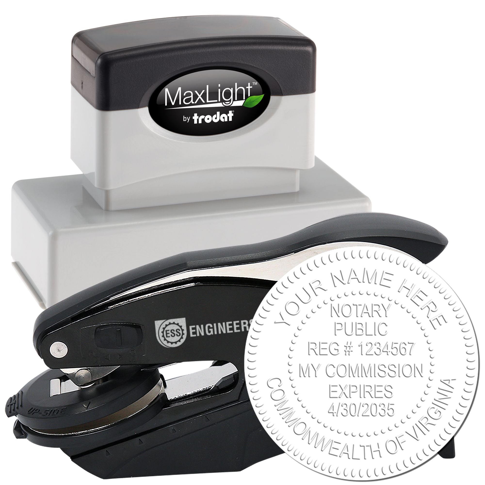Notary Seal VA and Notary Stamp Virginia Bundle Kit - Engineer Seal Stamps