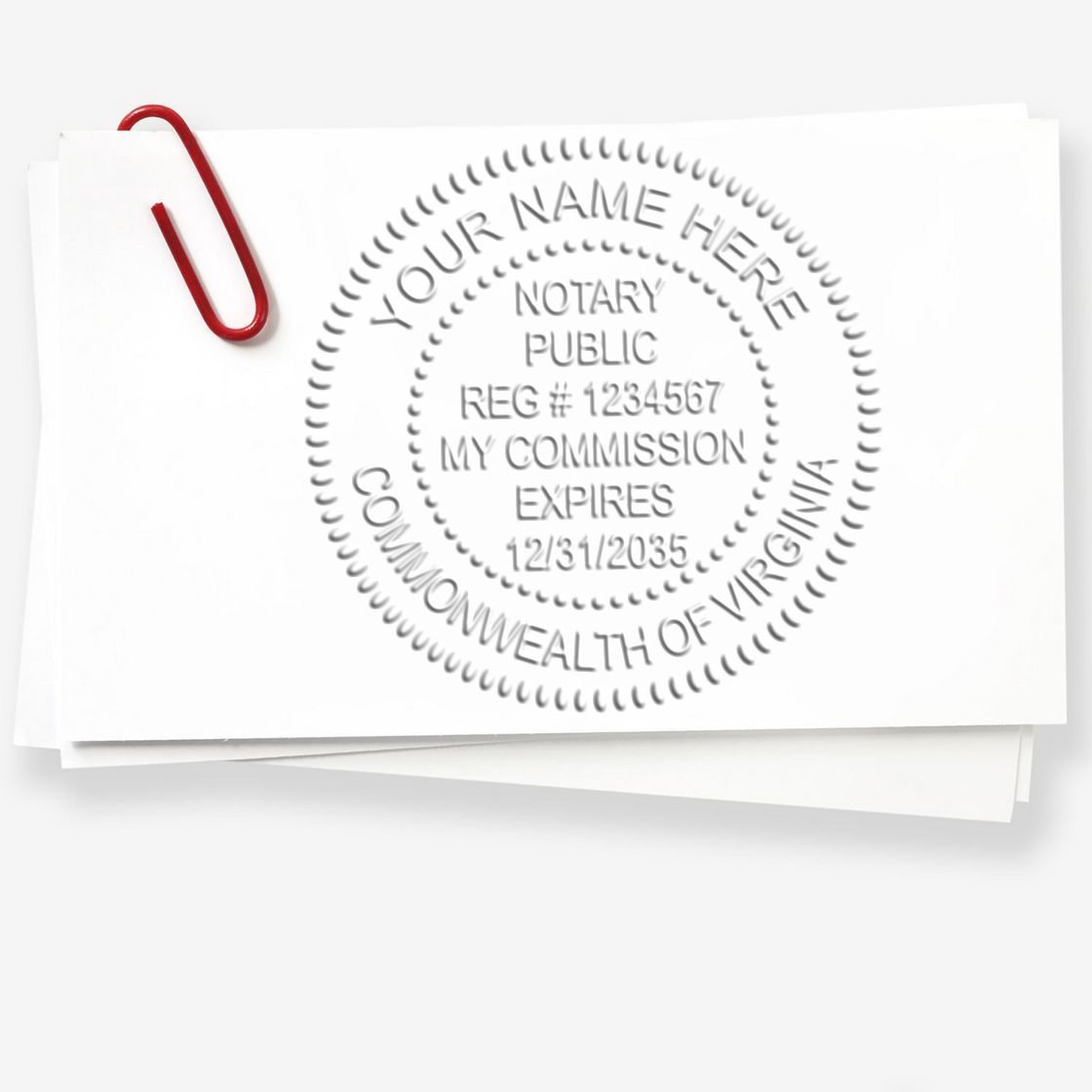 Virginia Notary Supplies with Virginia Notary Seal and Rubber Stamp Bundle Kit - Engineer Seal Stamps