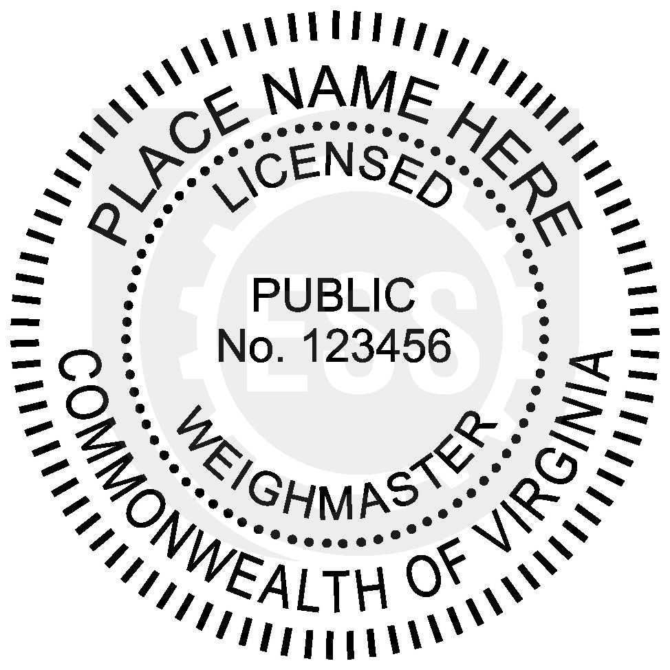 Virginia Public Weighmaster Seal Setup