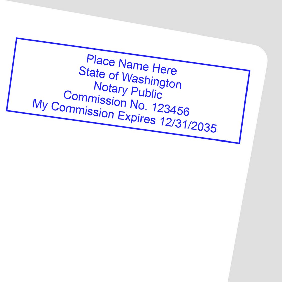 WA Notary Package with PSI Pre-Inked Notary Stamps - Engineer Seal Stamps