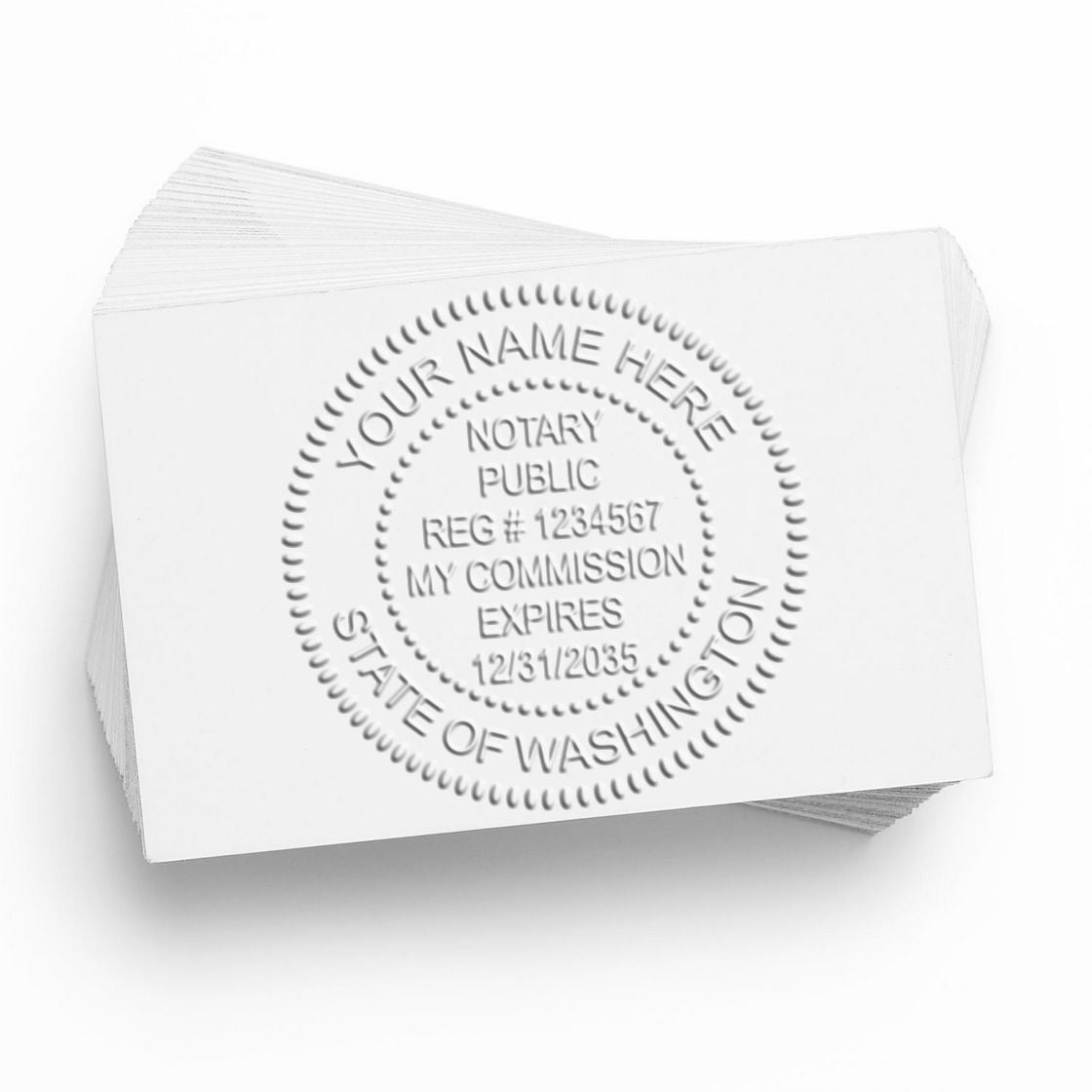 Washington Notary Supplies with Washington Notary Seal and Rubber Stamp Bundle Kit - Engineer Seal Stamps