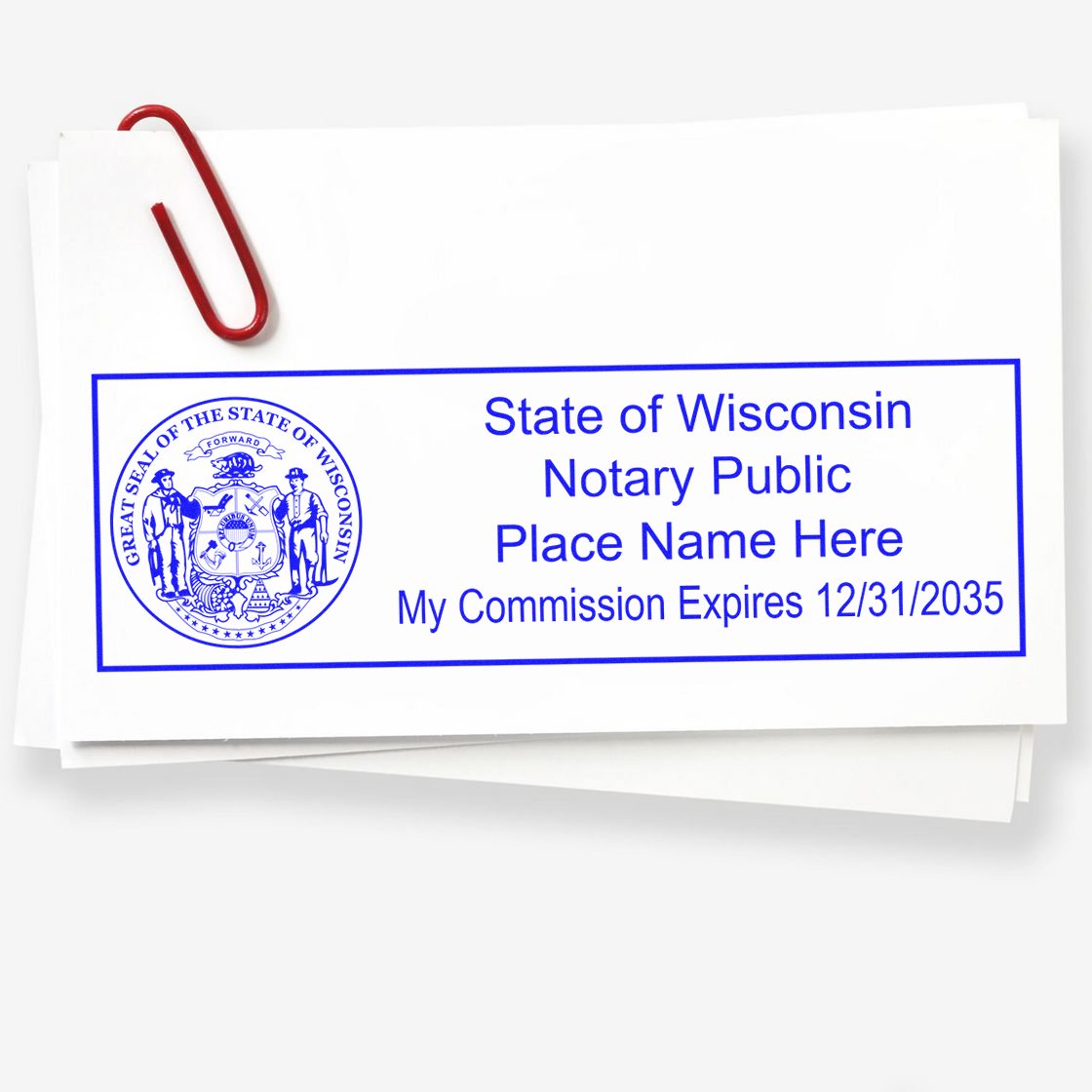 MaxLight Pre-Inked Notary Stamp Package for Wisconsin - Engineer Seal Stamps