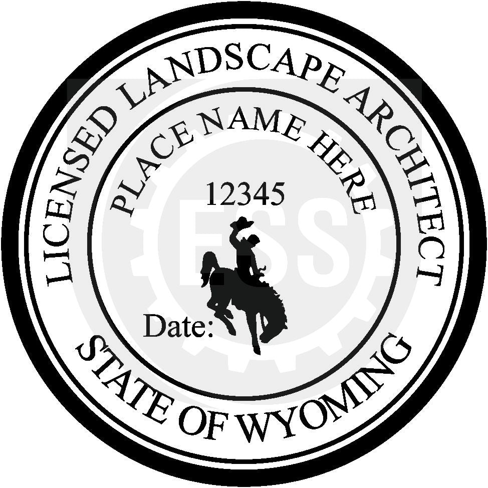 Wyoming Landscape Architect Seal Setup
