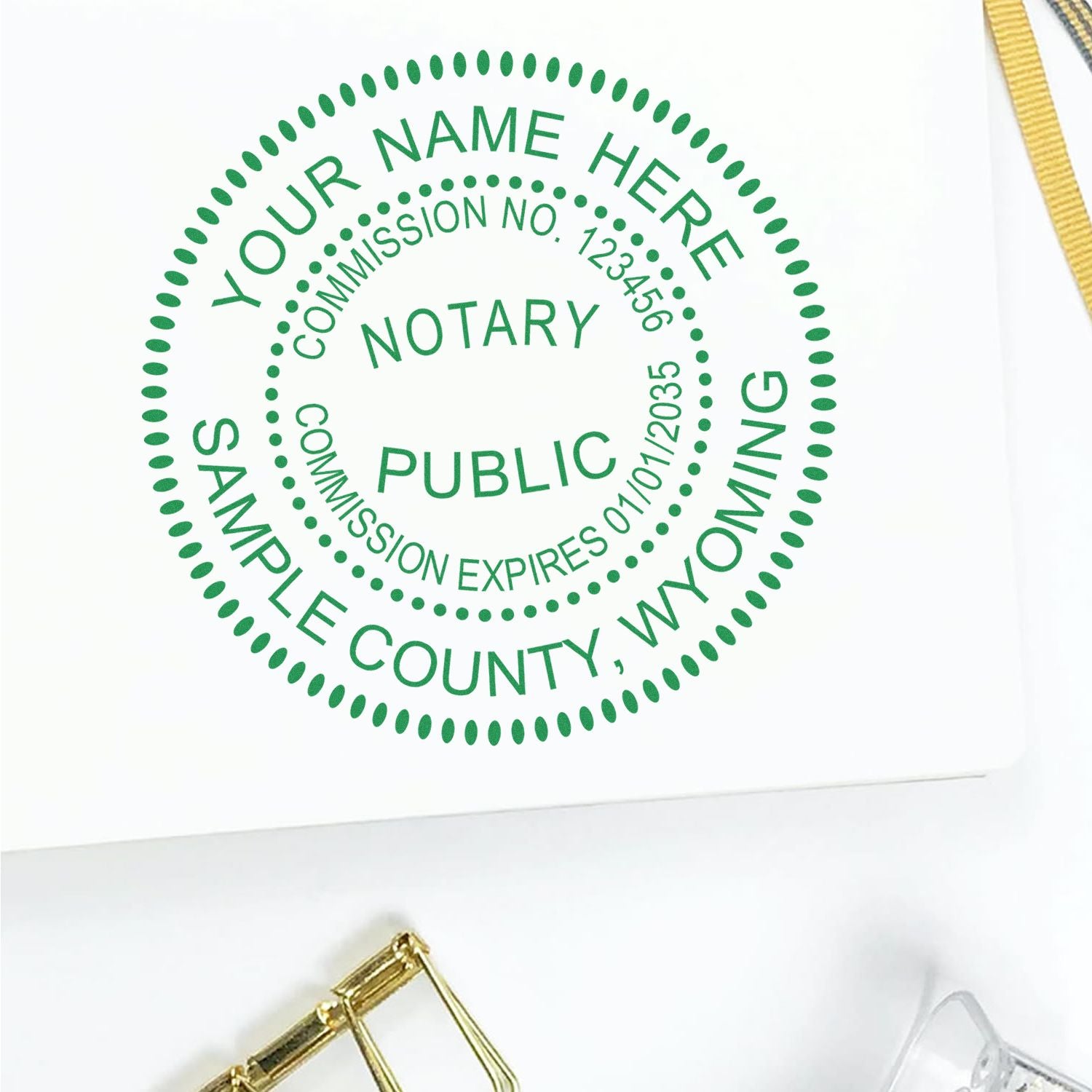 Wyoming Notary Public Kit with PSI Notary Stamps - Engineer Seal Stamps