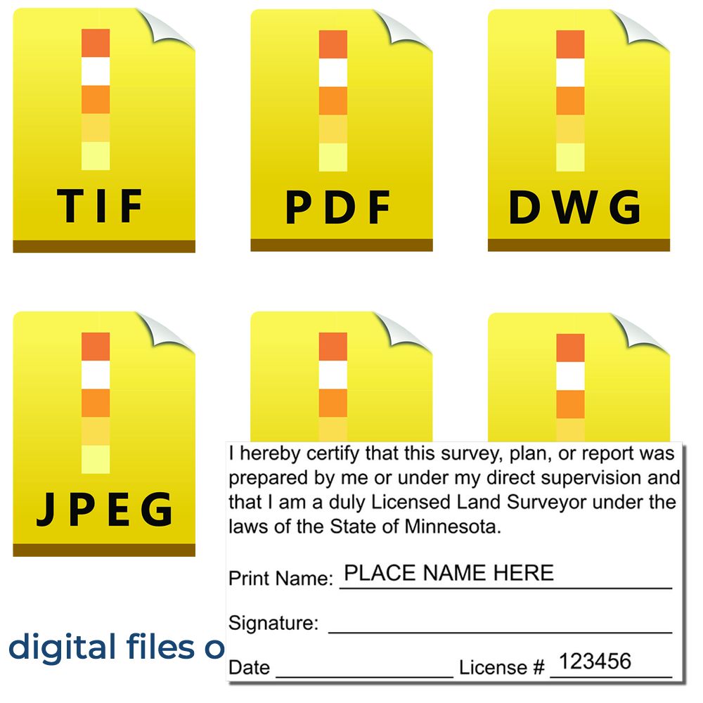 Digital Minnesota Land Surveyor Stamp Electronic Seal for Minnesota Land Surveyor Main Image
