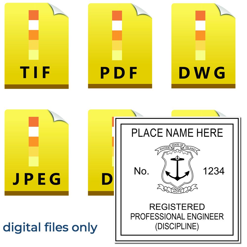 Digital Rhode Island PE Stamp | Electronic PE Stamp | ESS