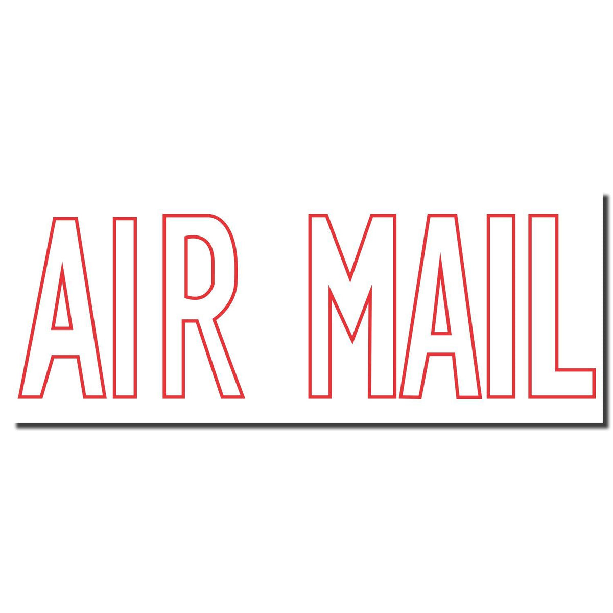 Enlarged Imprint for Air Mail Xstamper Stamp