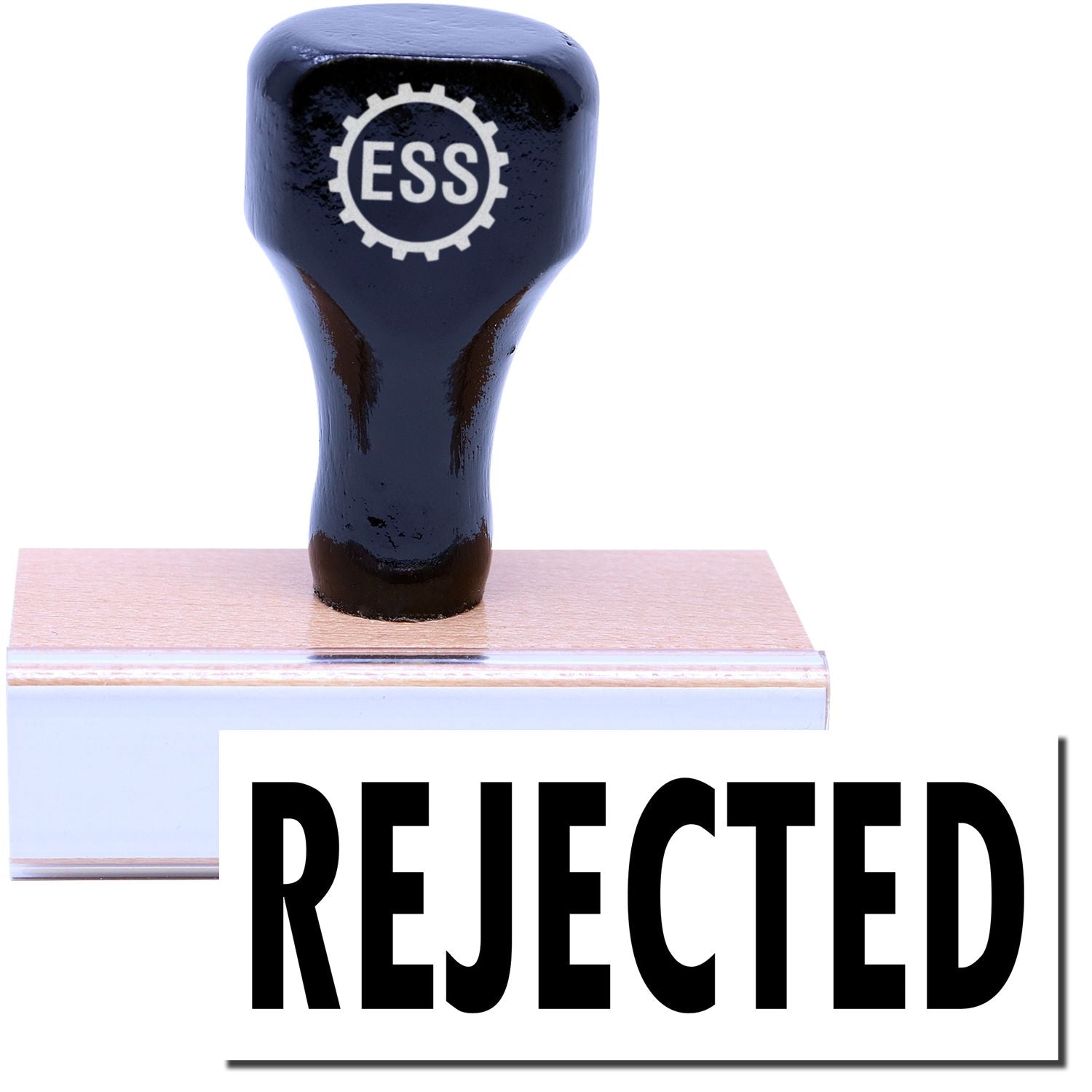 Rejected Self Inking Rubber Stamp - Custom Office Stamp With Shiny Finish