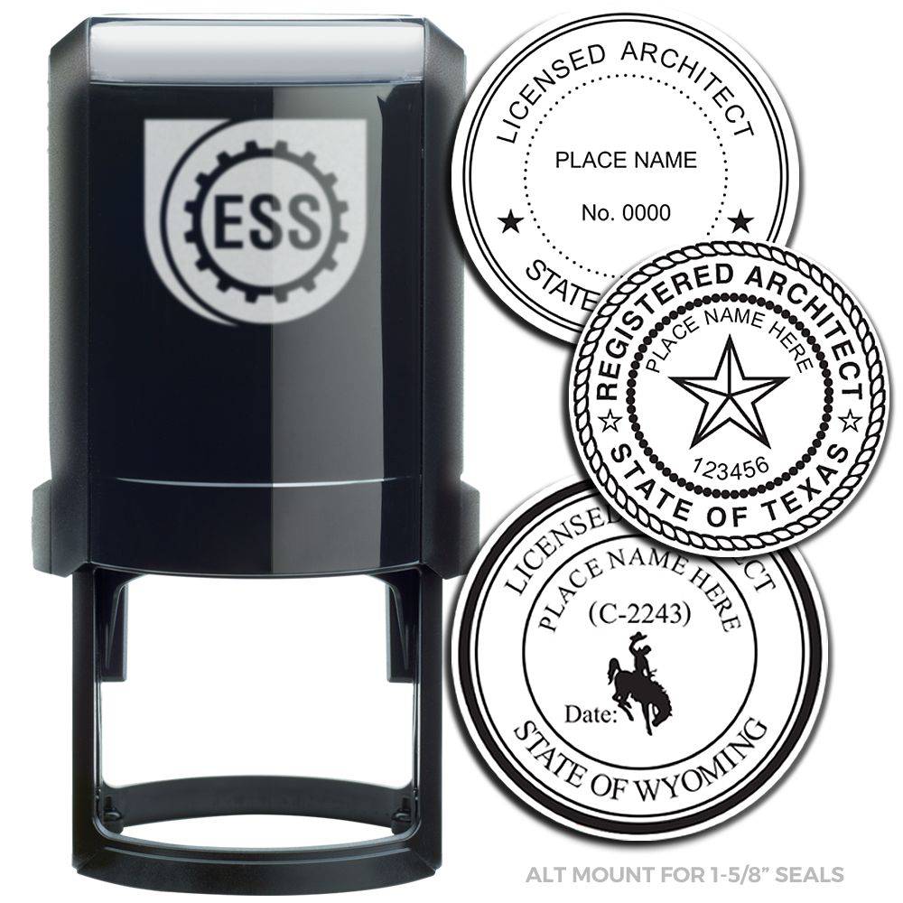 Self-Inking Architect Stamp of Seal featuring a professional design, ideal for architects and engineers, ensuring quick and clear impressions on documents.