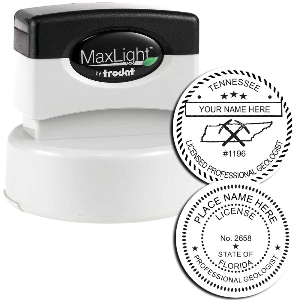 Geologist MaxLight Pre Inked Rubber Stamp of Seal