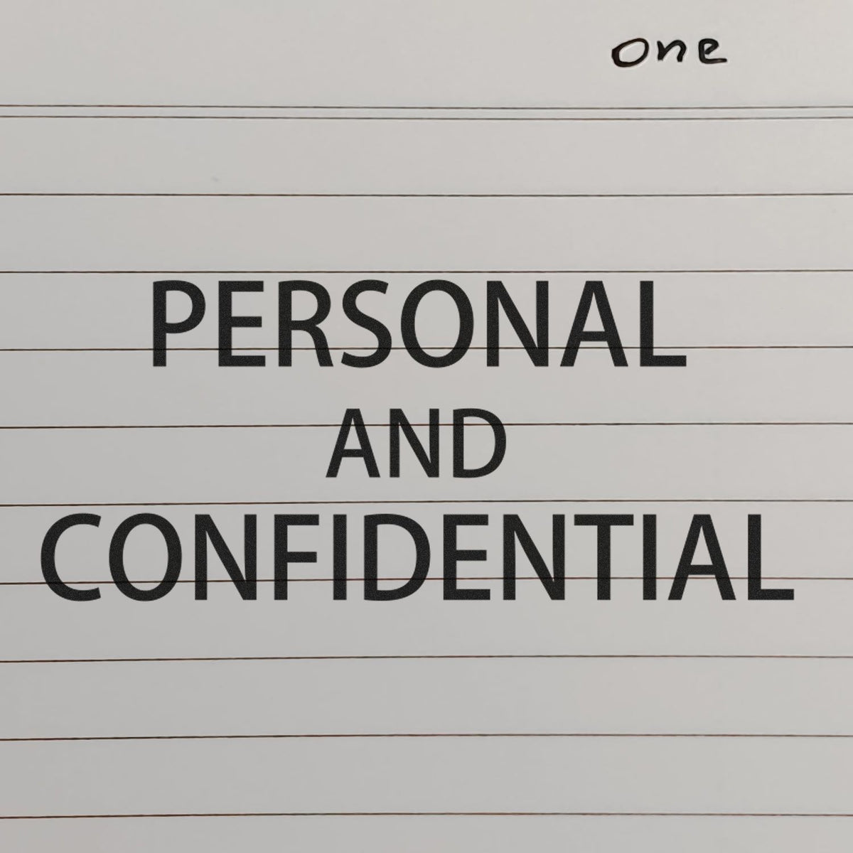 Large Personal Confidential Rubber Stamp Lifestyle Photo