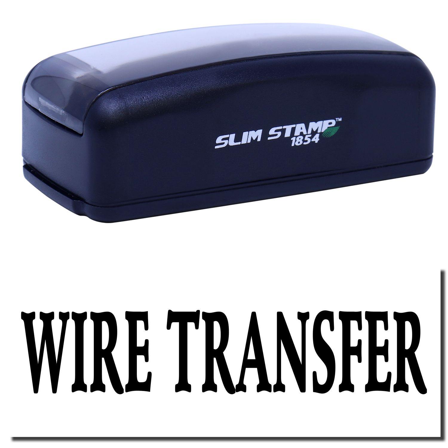 Large Pre Inked Wire Transfer Stamp Main Image