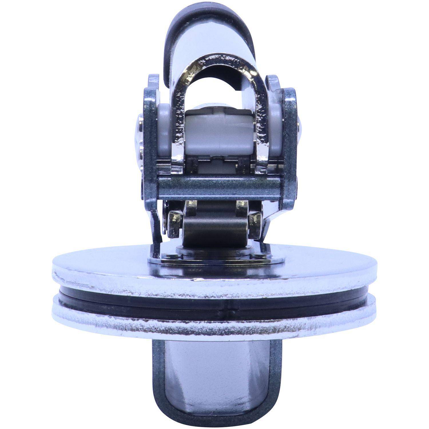 Close-up front view of the Architect Soft Handheld Seal Embosser, showcasing its sturdy metal construction and ergonomic design for easy use.