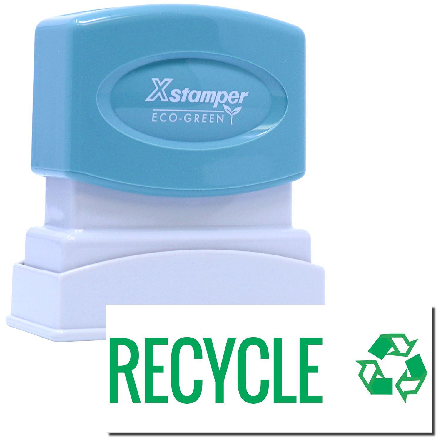 Green Recycle Xstamper Stamp Main Image