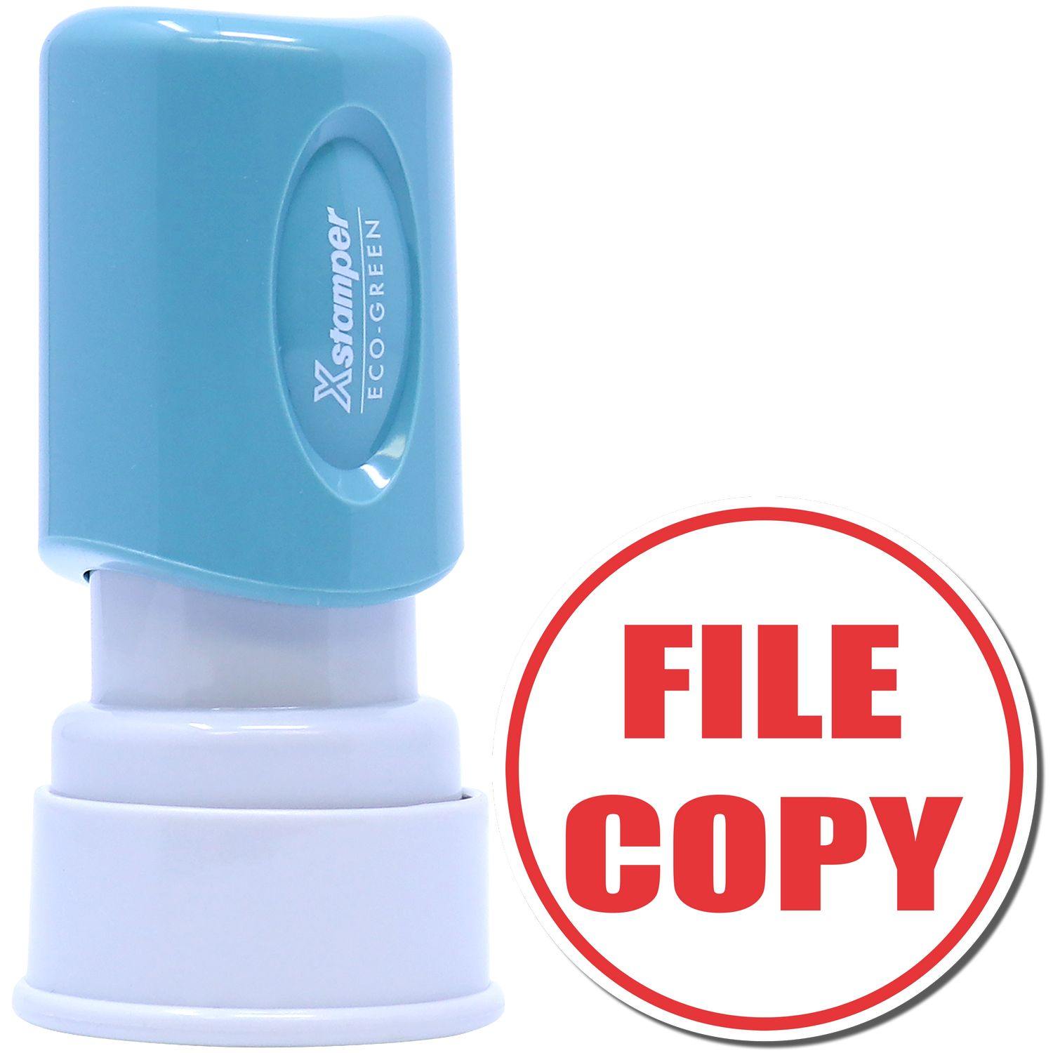 Round File Copy Xstamper Stamp Main Image