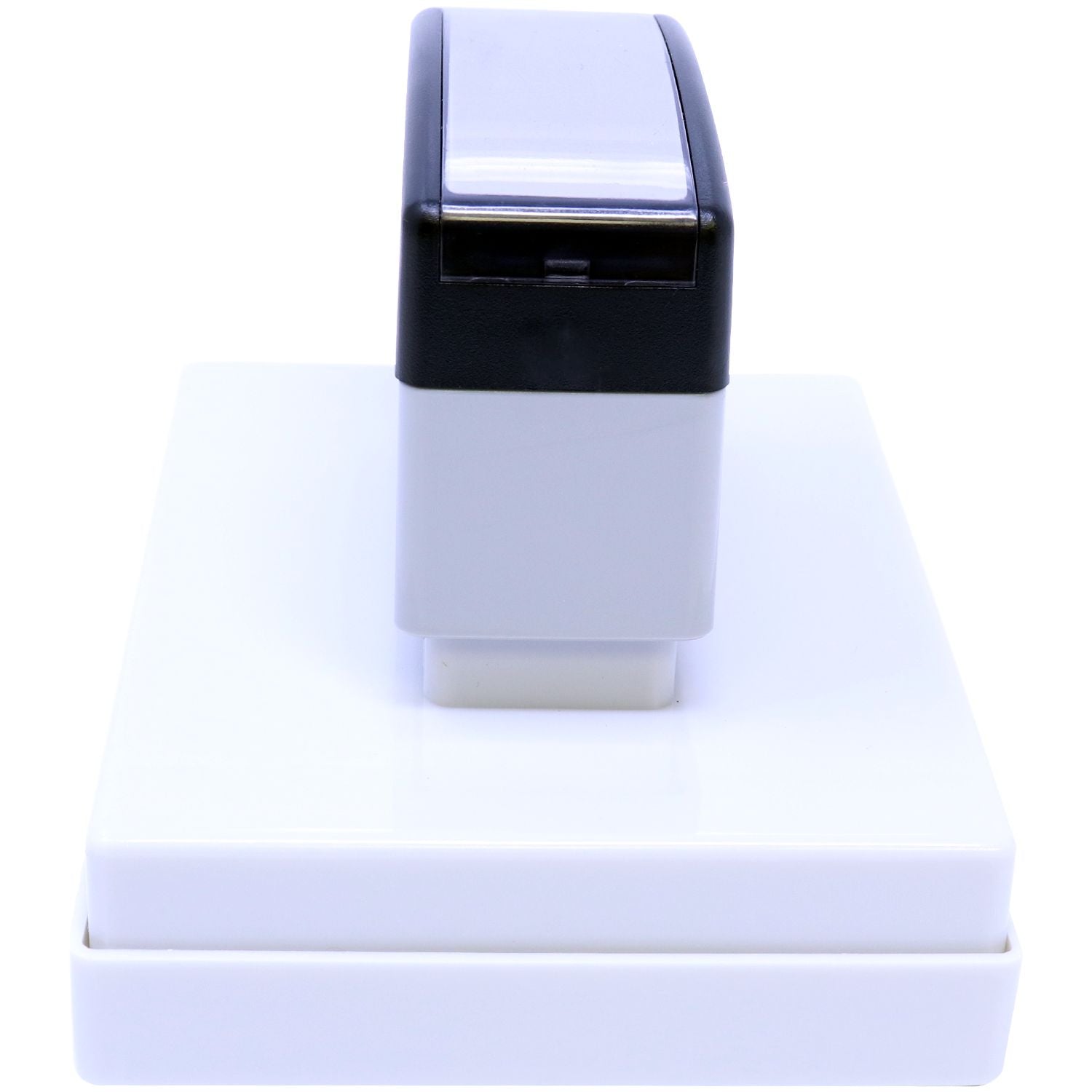 MaxLight XL2-700 Custom Pre-Inked Business Stamp 2-3/4-x 3-3/4, shown from the top and side, on a white background.