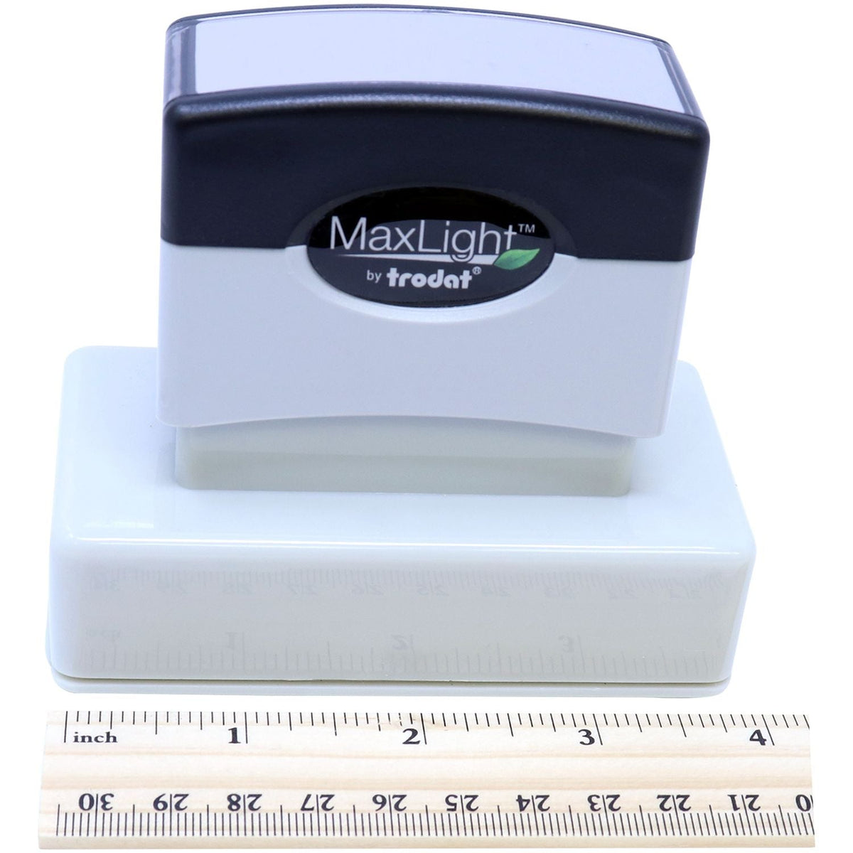 Maxlight Pre Inked Stamp Xl2 245 Front Ruler