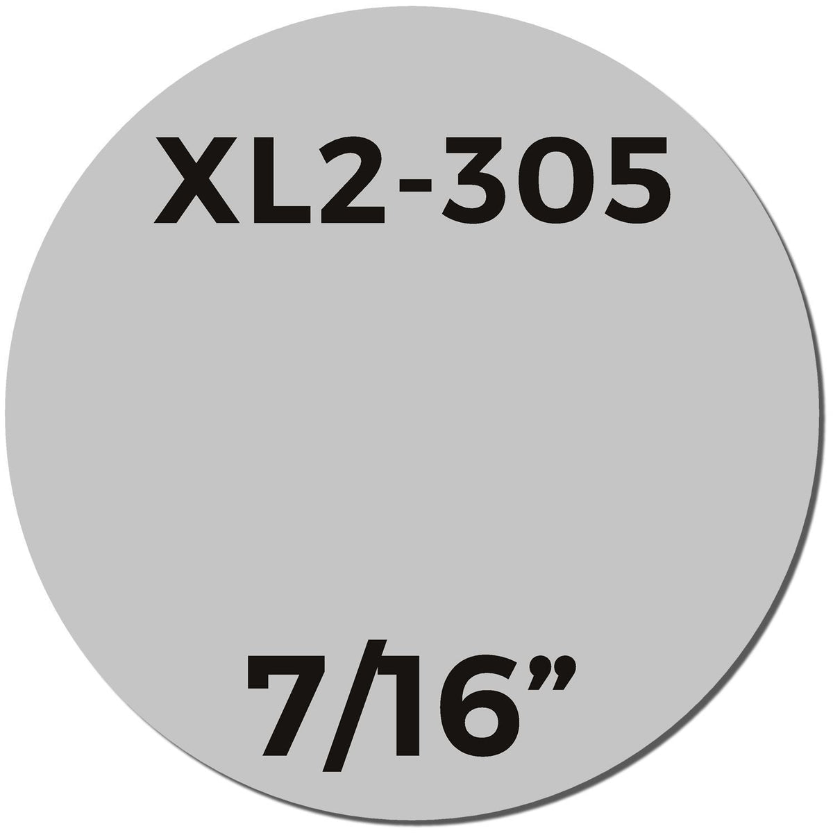 Maxlight Xl2 305 Pre Inked Stamp 7 16 Diameter Imprint Sample