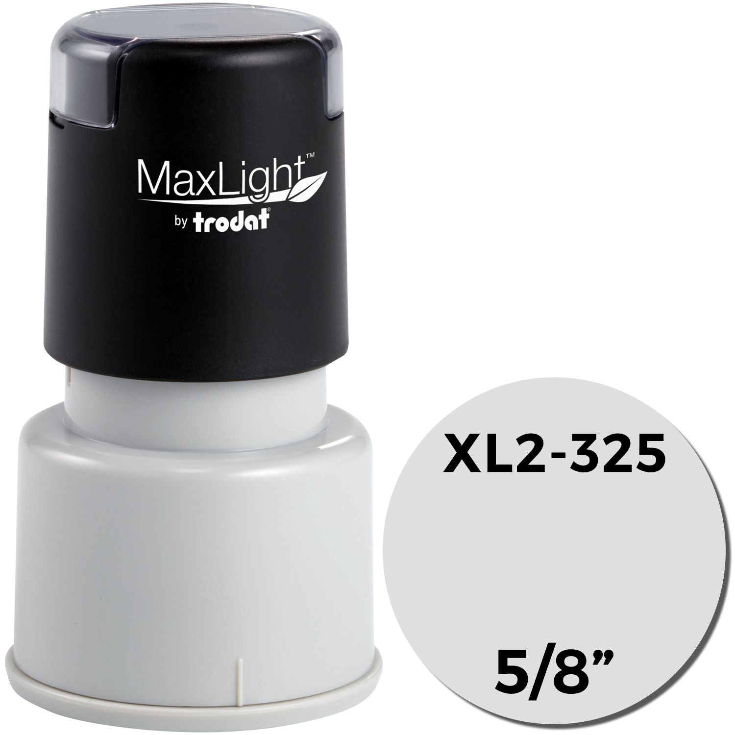 Maxlight Xl2 325 Pre Inked Stamp 5 8 Diameter Main Image
