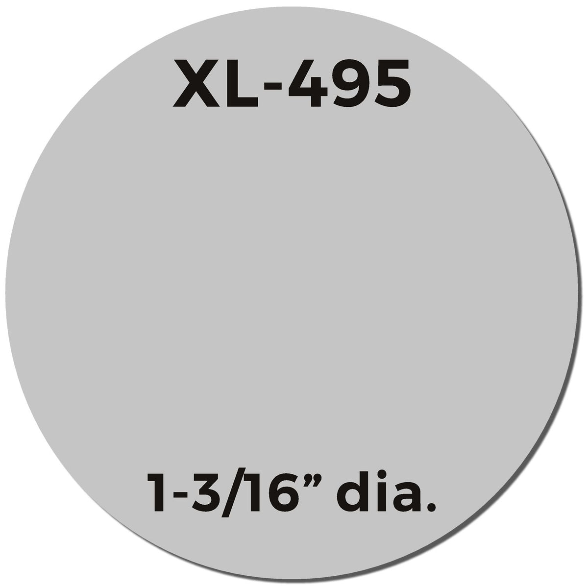Maxlight Xl2 495 Pre Inked Stamp 1 3 16 Diameter Imprint Sample