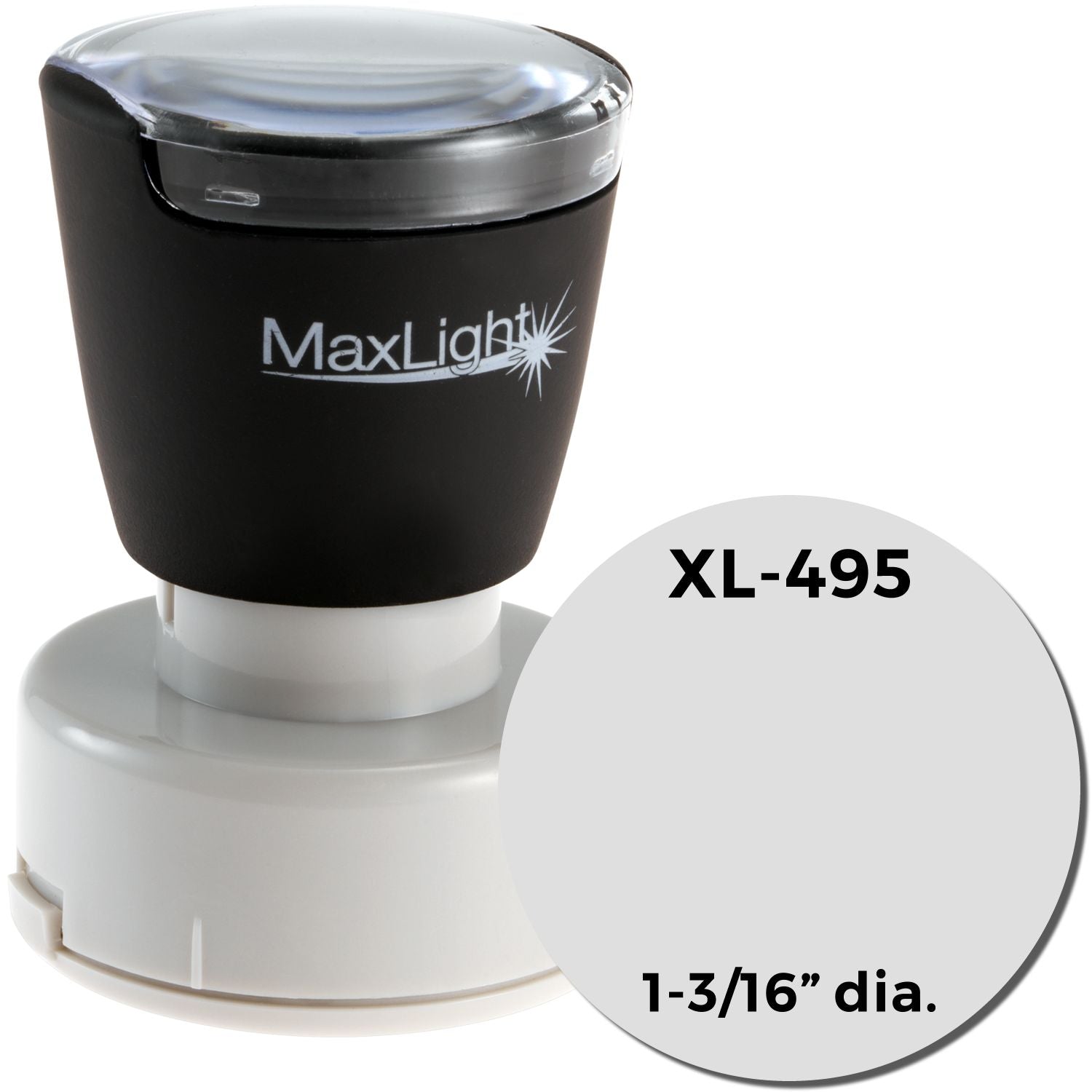 Maxlight Xl2 495 Pre Inked Stamp 1 3 16 Diameter Main Image