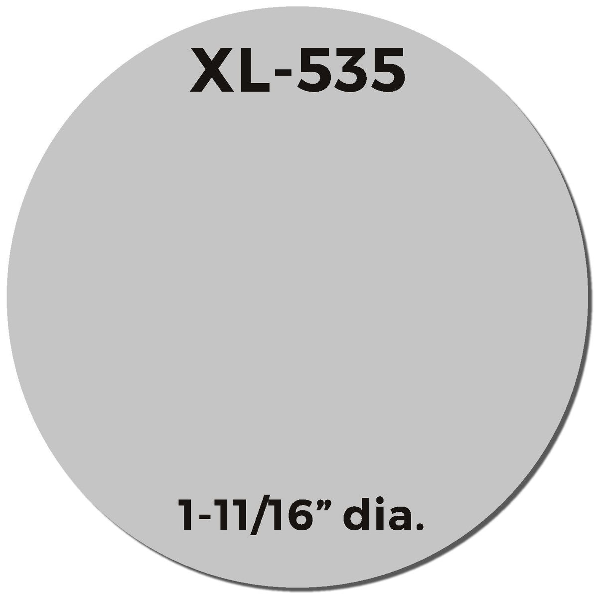 Maxlight Xl2 535 Pre Inked Stamp 1 5 8 Diameter Imprint Sample