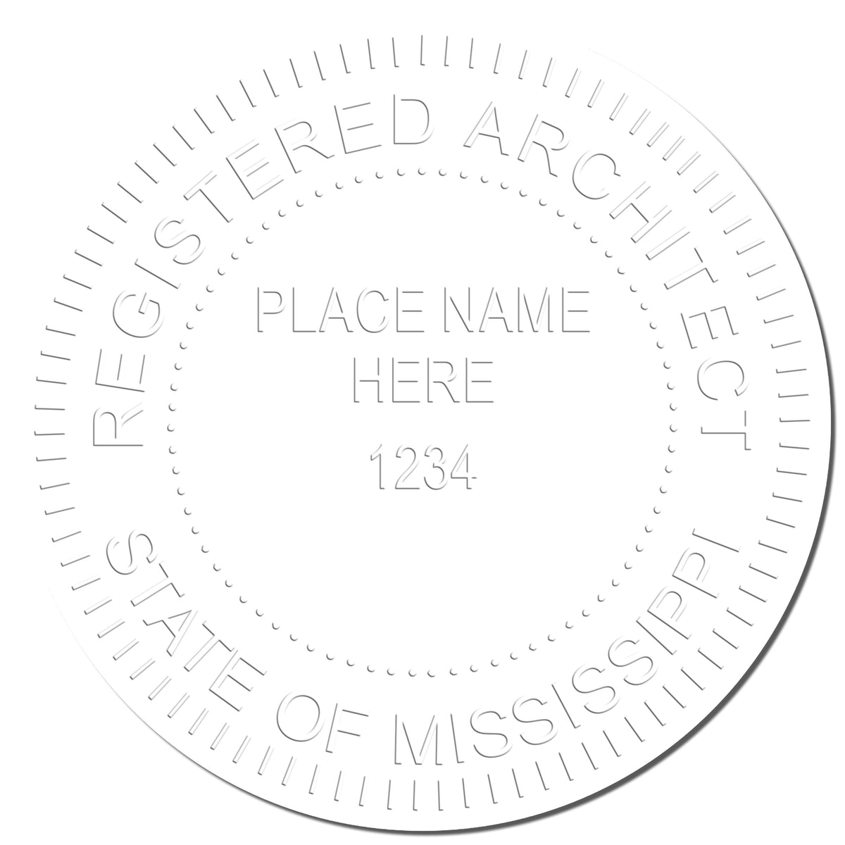 This paper is stamped with a sample imprint of the Hybrid Mississippi Architect Seal, signifying its quality and reliability.