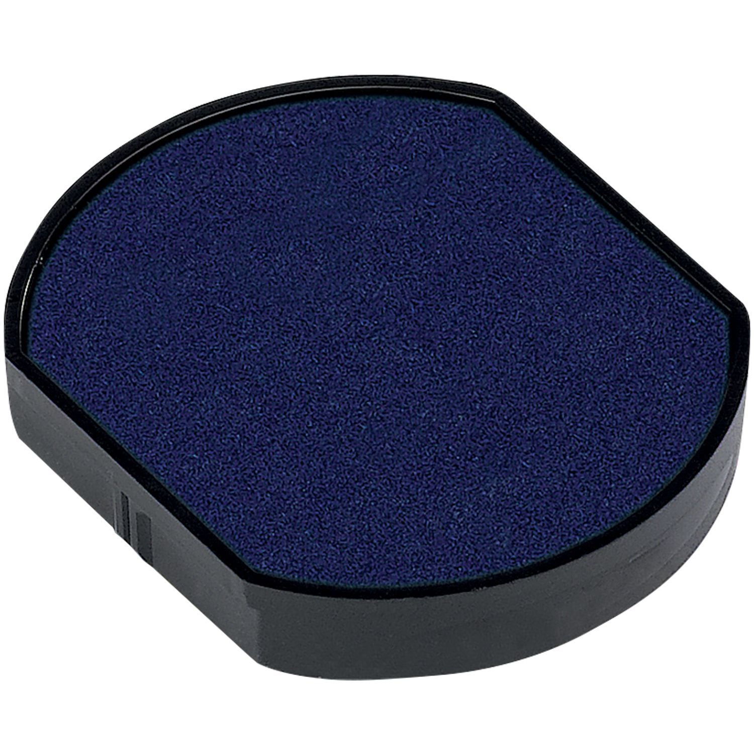 One Color Replacement Ink Pad for 46040 Trodat Stamp in blue, shown in a black plastic casing, suitable for office use.