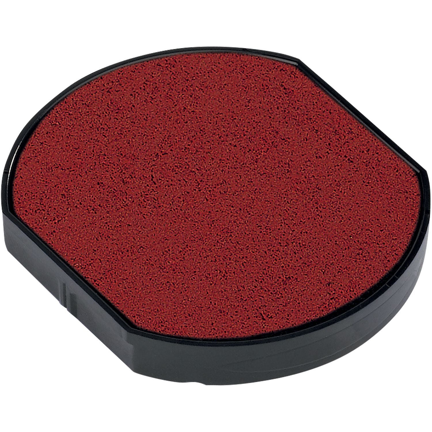 Red One Color Replacement Ink Pad for 46130 Trodat Stamp, shown in a black plastic casing, ready for use.